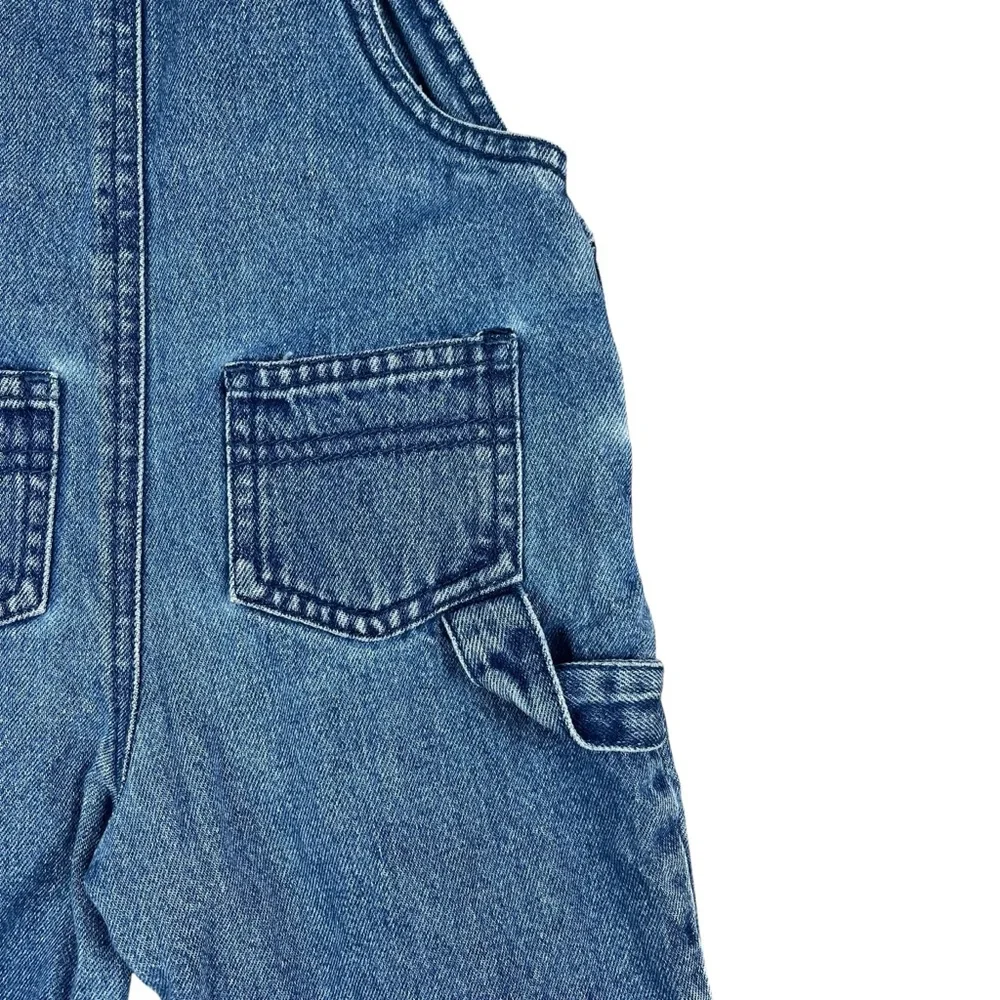 Vintage Gymboree Infant Denim Overalls Space Rocket 